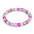 Bracelet en perles de verre Magenta Magic | Argent | Sirène